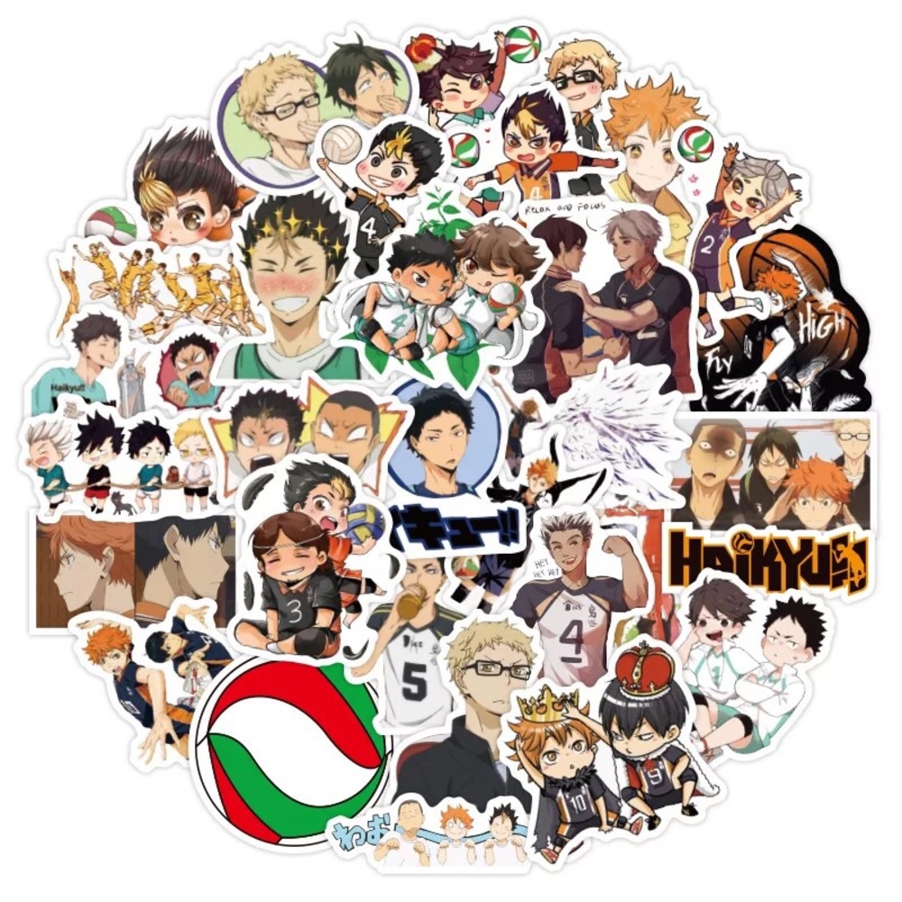 Haikyuu Stickers 12pc Sticker Set (random)